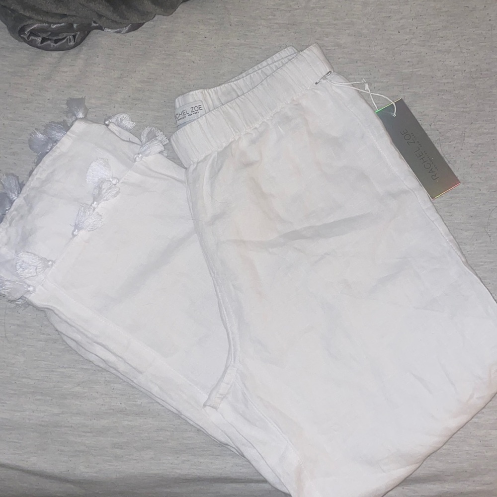 Flowy White Beach Pants